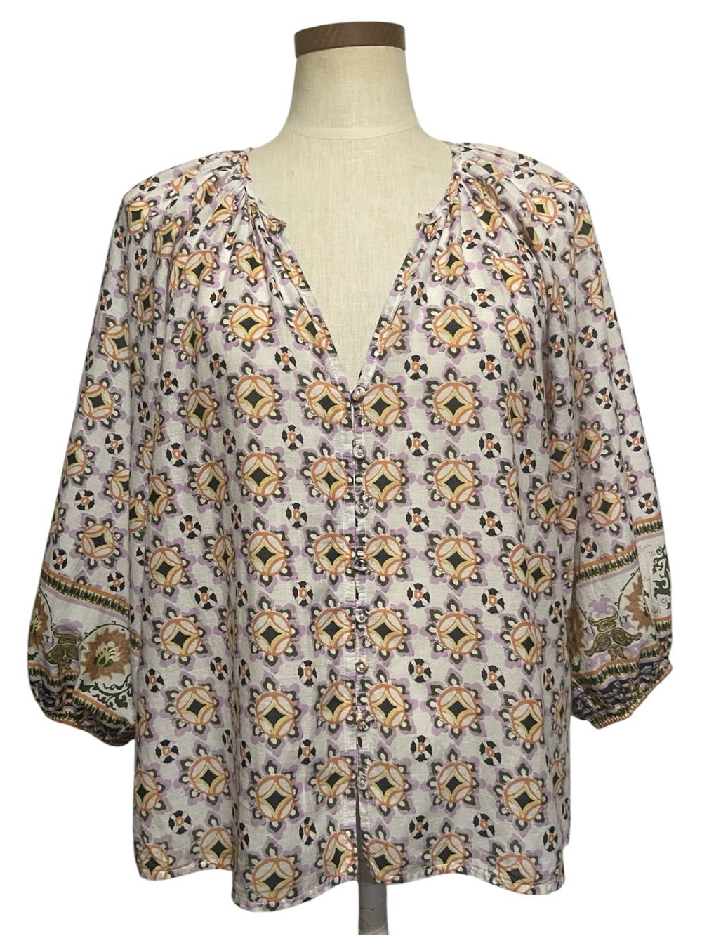 Cleobella Ramona Blouse Marrakesh Print Sz S